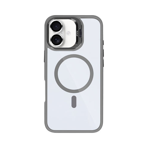 Étui Rixus Classic 03 avec MagSafe pour Apple iPhone 16 Gris titane