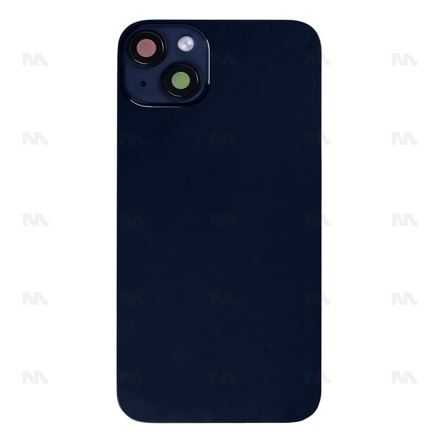 Vitre Arrière avec NFC pour Apple iPhone 14 Plus, agrandir le cadre de l'appareil photo Midnight Compatible