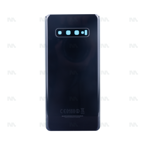 Vitre arrière pour Samsung Galaxy S10 Plus G975F avec prisme noir OEM