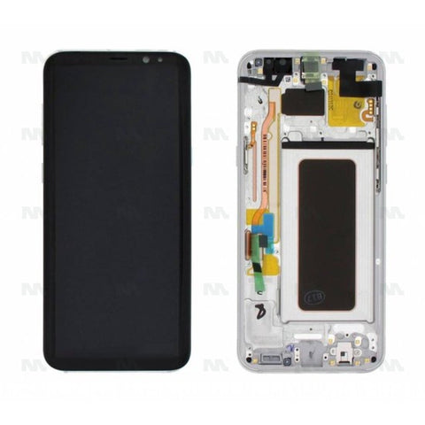 Chassis + Ecran LCD complet + Batterie pour Samsung Galaxy S8 Plus (SM-G955F) & - Arctic Silver