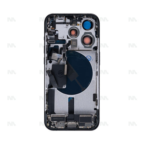 Boîtier avec petites pièces en titane noir OEM pour Apple iPhone 15 Pro