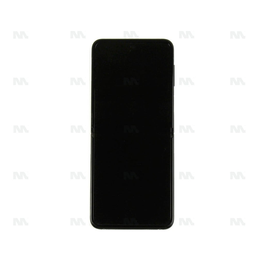 Chassis + Ecran Officiel Service Pack + Vitre pour Samsung Galaxy Z Flip3 F711B - Phantom Black