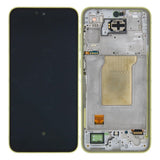 Chassis + Ecran Officiel Service Pack + Vitre pour Samsung Galaxy A35 A356B Lemon