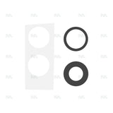 Ensemble de caches pour objectif d'appareil photo pour iPhone 16, 16 Plus, 17