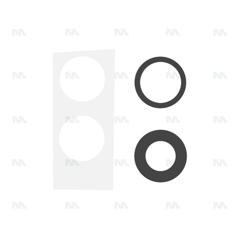 Ensemble de caches pour objectif d'appareil photo pour iPhone 16, 16 Plus, 17
