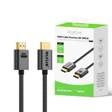 Câble HDMI Rixus RXHU11 Premium 8K 1 m gris sidéral