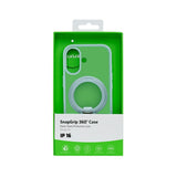 Coque Rixus SnapGrip 360 avec Anneau Support pour Apple iPhone 16 - Vert