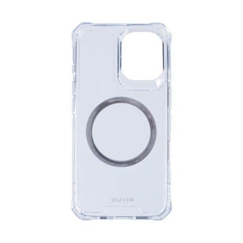 Étui antichoc Rixus Armor-X avec MagSafe pour Apple iPhone 16 Plus transparent