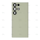 Vitre arrière pour Samsung Galaxy S23 Ultra S918B avec lentille crème Original