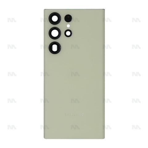 Vitre arrière pour Samsung Galaxy S23 Ultra S918B avec lentille crème Original