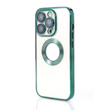 Étui en TPU brillant pour iPhone 13 Pro Max - Vert transparent