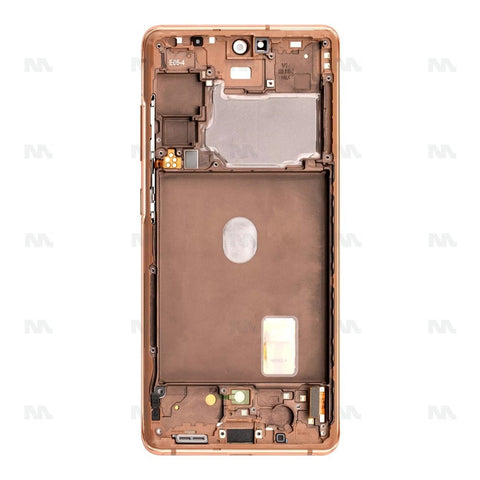 Chassis + Ecran Officiel Service Pack + Vitre pour Samsung Galaxy S20 FE G780F / 5G G781B Cloud Orange