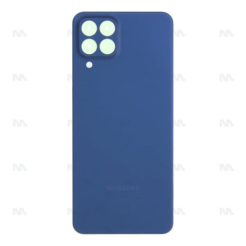 Vitre arrière Samsung Galaxy M33 5G M336B sans objectif, bleue, Original