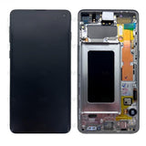 Ecran LCD complet pour Samsung Galaxy S10 SM-G973F (GH82-18850G) - Prism Silver
