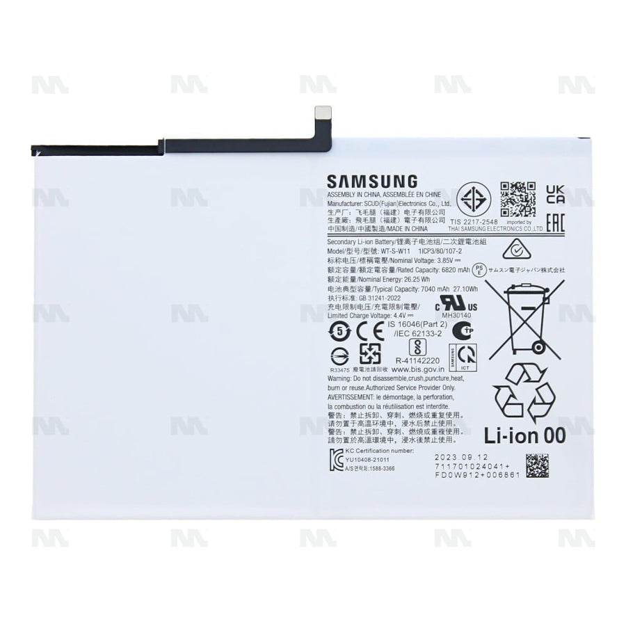 Batterie Original Samsung Galaxy Tab A9 Plus X210, X215, X216B (WT-S-W11)