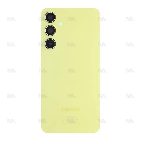 Vitre arrière pour Samsung Galaxy A55 5G A556B avec objectif jaune Original