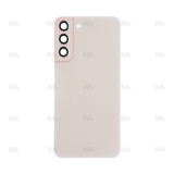 Vitre arrière pour Samsung Galaxy S22 Plus S906B avec objectif, rose doré, OEM
