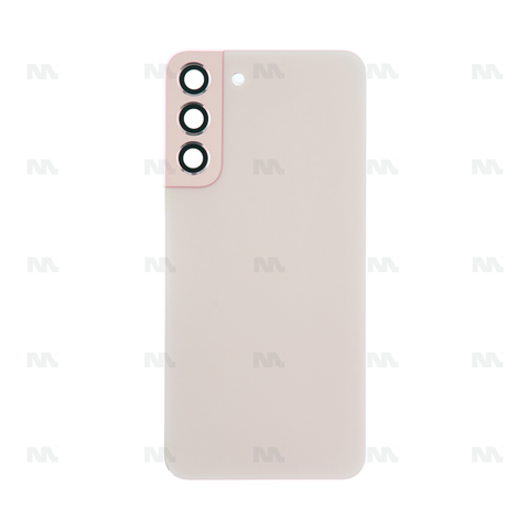Vitre arrière pour Samsung Galaxy S22 Plus S906B avec objectif, rose doré, OEM