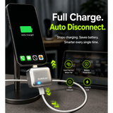 Adaptateur Intelligent USB-C 140W KH-15 Déconnexion Automatique - Argent