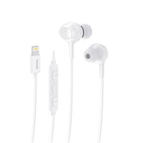 Casque audio filaire avec microphone Rixus RXHD56LW, type écouteurs intra-auriculaires, blanc