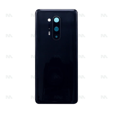 Vitre arrière pour Oneplus 8 Pro avec objectif - Noir onyx - OEM