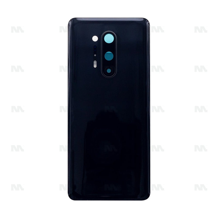 Vitre arrière pour Oneplus 8 Pro avec objectif - Noir onyx - OEM