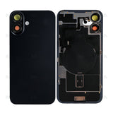 Vitre Arrière avec NFC Grand Trou Compatible pour Apple iPhone 16 Plus - Noir
