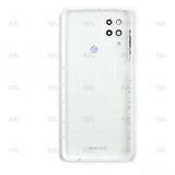 Vitre arrière pour Samsung Galaxy A12 A125F avec objectif blanc OEM