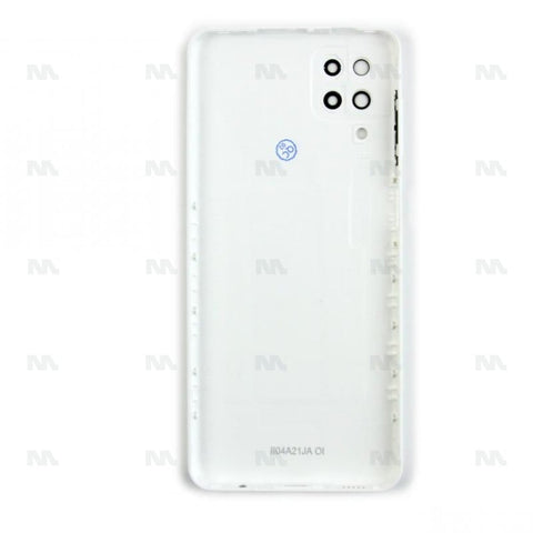Vitre arrière pour Samsung Galaxy A12 A125F avec objectif blanc OEM