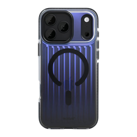Coque Rixus Aero Ribbed Shield Compatible MagSafe pour Apple iPhone 17 Pro, 18 Pro - Noir