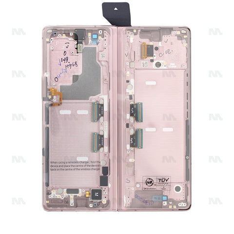 Chassis + Ecran Principal Service Pack pour Samsung Galaxy Z Fold2 5G F916B - Mystic Bronze (Charnière Bronze)