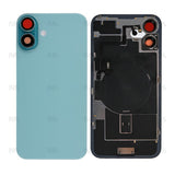 Vitre arrière avec NFC (Grand contour caméra) Compatible pour Apple iPhone 16 - Teal
