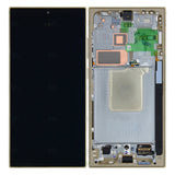 Chassis + Ecran LCD + Vitre pour Samsung Galaxy S24 Ultra S928 Pre Assembled - Titanium Yellow