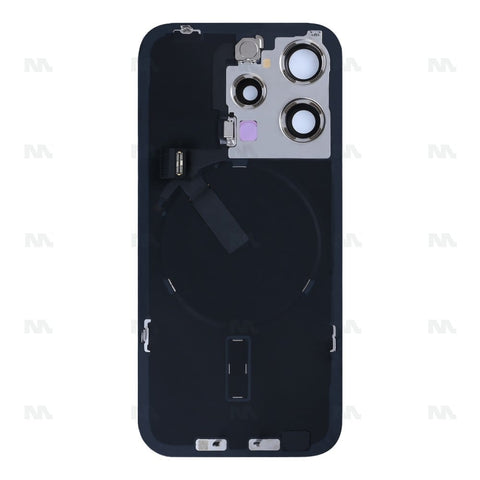 Vitre Arrière avec NFC pour Apple iPhone 15 Pro, cadre de caméra agrandi, titane naturel reconditionné