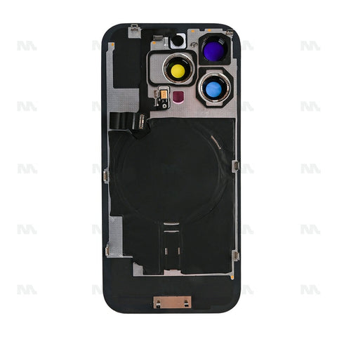 Verre supplémentaire avec NFC pour iPhone 16 Pro, cadre d'appareil photo agrandi, titane blanc
