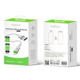 Câble USB-A vers Lightning à déconnexion automatique Rixus RXUC21AL blanc