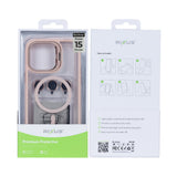 Étui Rixus Classic 03 avec MagSafe pour Apple iPhone 15 Pro Max rose clair