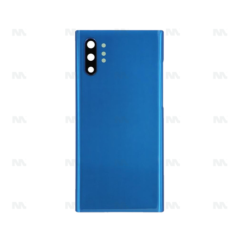 Vitre arrière pour Samsung Galaxy Note 10 Plus N975F avec lentille Aura Blue OEM