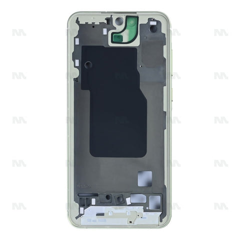 Cadre central jaune citron OEM pour Samsung Galaxy A55 5G A556B