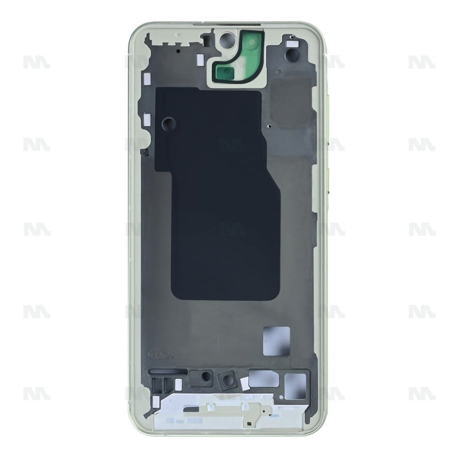 Cadre central jaune citron OEM pour Samsung Galaxy A55 5G A556B