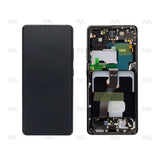 Chassis + Ecran Officiel Service Pack + Vitre pour Samsung Galaxy S21 Ultra 5G G998B - Phantom Black