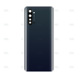 Vitre arrière pour Oppo Reno 3 avec objectif – Noir nuit – OEM