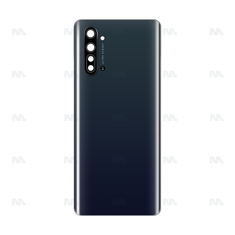 Vitre arrière pour Oppo Reno 3 avec objectif – Noir nuit – OEM