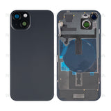 Vitre Arrière avec NFC Grand Trou Compatible pour Apple iPhone 15 Plus - Noir