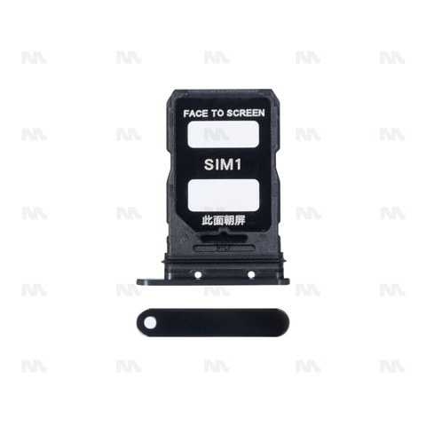 Support de carte SIM en céramique noire OEM pour Xiaomi 13 Pro