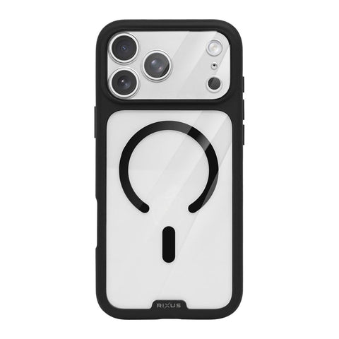 Coque Cristal Ambre Rixus Pour Apple iPhone 17 Pro, 18 Pro Noir