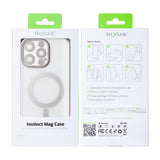 Étui Rixus Instinct Mag pour Apple iPhone 12, 12 Pro Argent