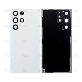 Vitre arrière pour Samsung Galaxy S22 Ultra S908B avec objectif Phantom White OEM