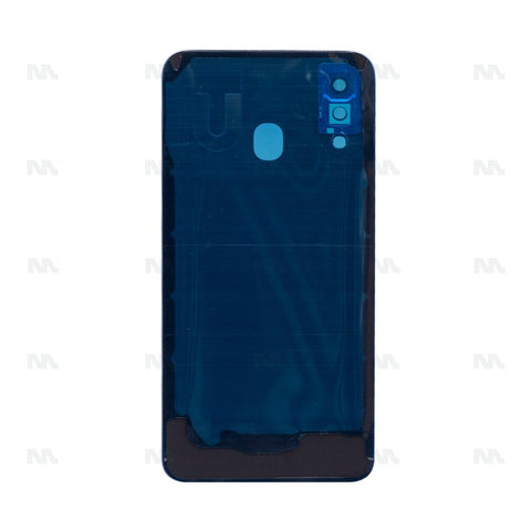 Vitre arrière pour Samsung Galaxy A40 A405F avec objectif bleu OEM