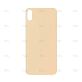 Vitre Arrière avec bloc complet pour Apple iPhone XS Max, cadre d'appareil photo agrandi, compatible avec la couleur or